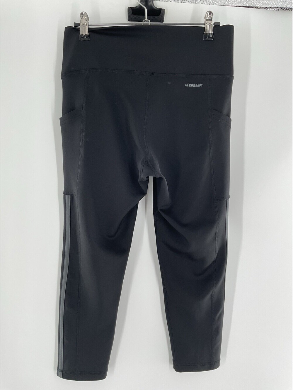 Adidas Prime Green Medium Athletic Capris Women’s 038 - Picture 4 of 5